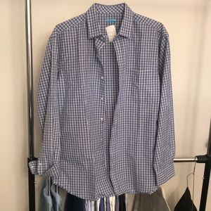 J.McLaughlin Gramercy Med LS Reg Fit Cotton/Linen